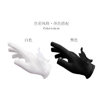 BG高爾夫手套女士露指防滑耐磨蝴蝶結雙手小羊皮戶外運動golf手套