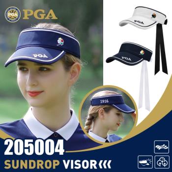 美國PGA高爾夫球帽女無頂高爾夫帽子透氣空頂帽可調節鴨舌防曬帽