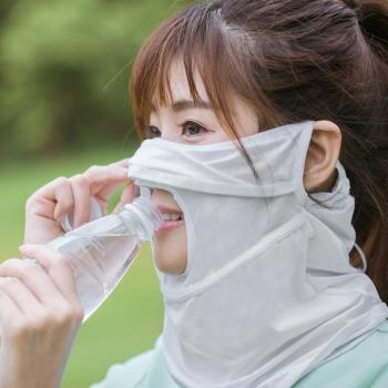 夏季防曬開車全臉頭套口罩薄款