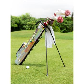 高爾夫炫彩支架槍包超輕便攜防水tpe球包golf桿包三角支駕包pgm包