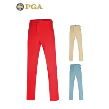 美國PGA 高爾夫褲子男士秋冬季磨絨防水長褲球褲服裝男裝秋裝