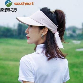 Southport 高爾夫球帽女 空頂透氣防曬遮陽帽 23新款可調節女帽子