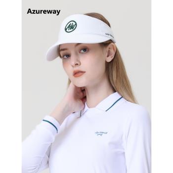 高爾夫帽子女golf戶外運動高爾夫球帽空頂帽鴨舌無頂女帽棒球帽