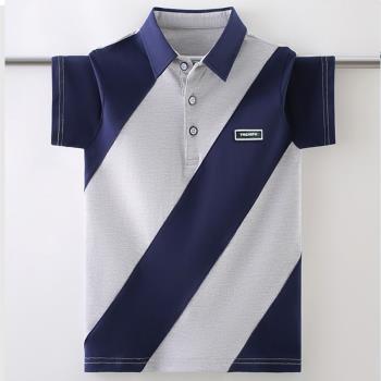 兒童polo衫男孩薄款高爾夫衣服