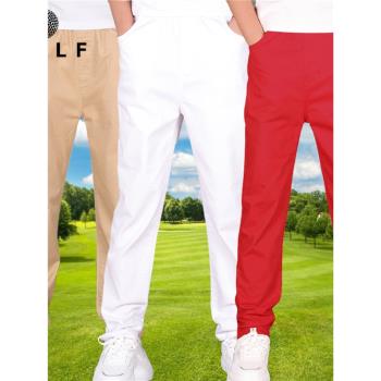 兒童高爾夫球褲男童春秋彈力運動長褲冬季加絨保暖休閑褲golf褲子