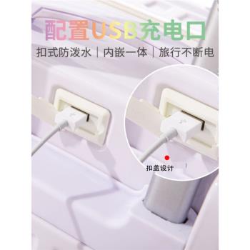 彩虹漸變色小型輕便高顏值行李箱