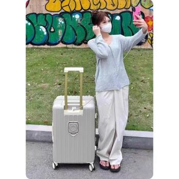 行李箱女20寸登機箱防爆拉鏈拉桿箱結實耐用26寸男旅行箱2024新款