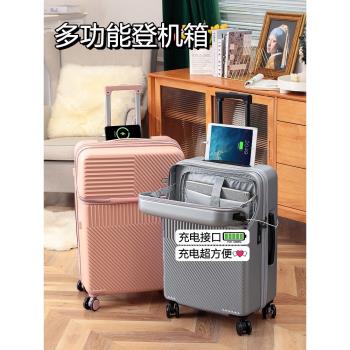 高顏值小型USB充電商務行李箱