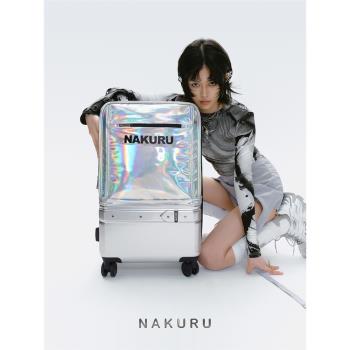NAKURU網紅行李箱ins潮女小型20寸拉桿箱萬向輪24旅行箱男皮箱子