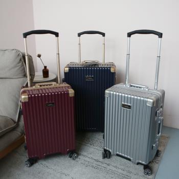 小眾寬版大拉桿行李箱靜音萬向輪旅行箱20寸登機箱26寸託運箱包