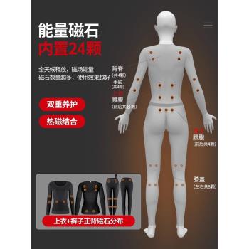 (免運)加熱衣服冬季充電打底石墨烯保暖內衣套裝男電加熱電熱衣發熱褲女