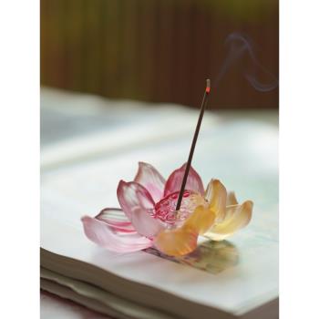 (免運)琉璃家用室內中式仿古創意香插