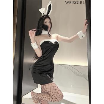 萬聖節服裝性感純欲兔女郎cosplay可愛兔子女僕大碼制服夜場套裝