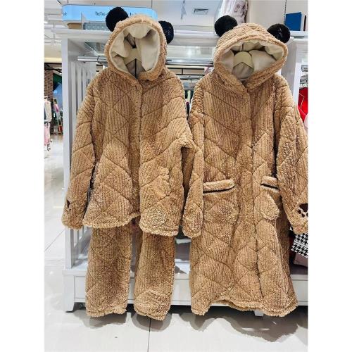 tutuanna加厚女睡袍家居服
