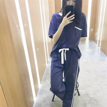 夏女清新學生純棉寬松大碼睡衣