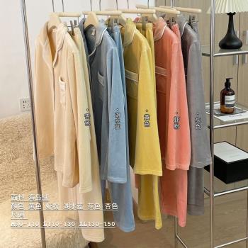 睡衣女秋冬加厚加絨長袖保暖海島絨家居服春秋大碼套裝可外穿冬天