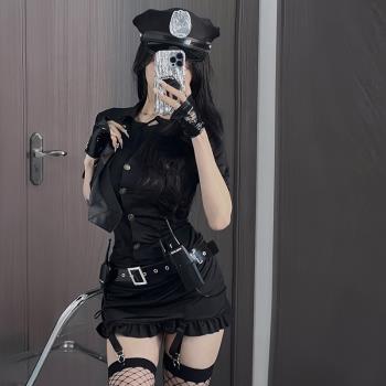 cosplay萬聖節日服裝夜場舞臺教官角色扮演主播變裝女警空姐cos服