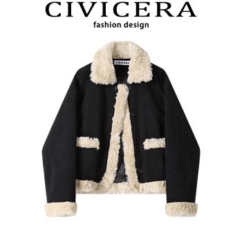 CIVICERA短款小香風女冬季羽絨服