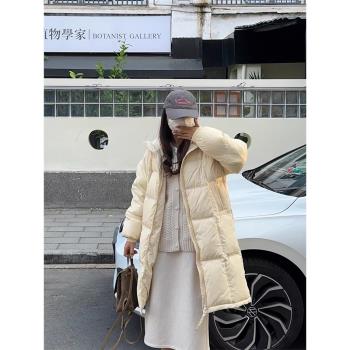 奶fufu中長款過膝韓版連帽羽絨服