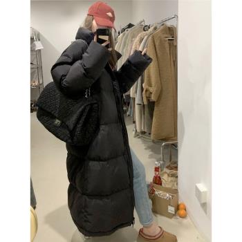 超長款韓版加厚過膝大被子羽絨服