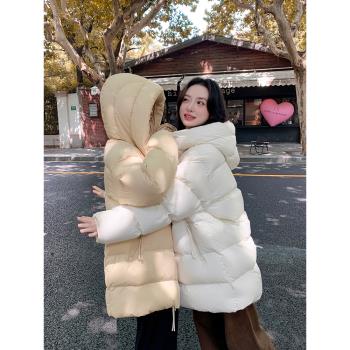 中長款韓版小個子保暖外套羽絨服