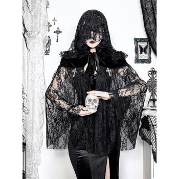 cos哥特女巫暗黑復古萬聖節服裝