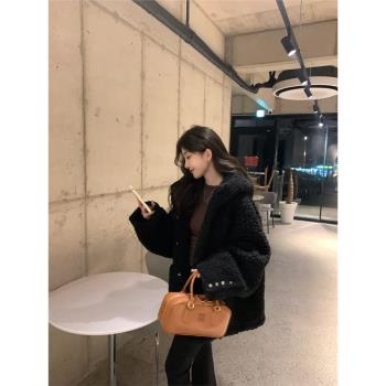 alex stevens羊羔毛寬松加厚外套