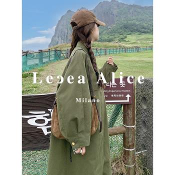 Lecea Alice甜美娃娃領風衣外套