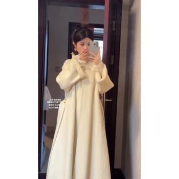中長款女冬季雙面羊絨毛呢外套