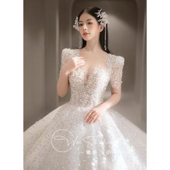 新娘在逃超級重工名媛禮服主婚紗