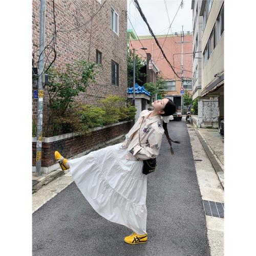 70不是七十碎花短外套女裝早秋新款韓系休閑翻領寬松長袖夾克上衣