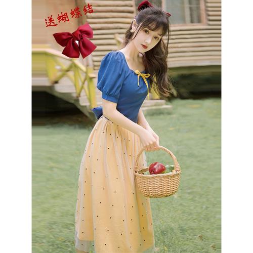 cos迪士尼在逃公主穿搭秋冬裙子