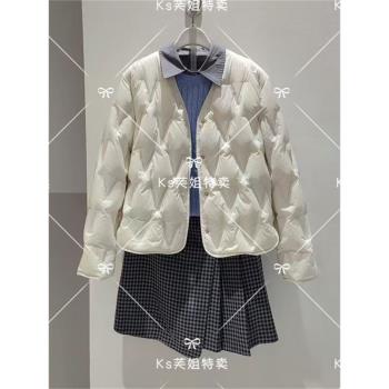 麥檬圖雅秋季小香風短款羽絨服