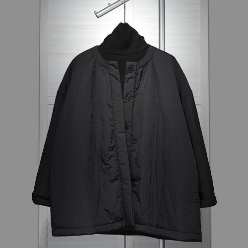 簡約氣質慵懶風輕薄棉服女2025新款時尚寬松大碼秋冬保暖棉衣外套