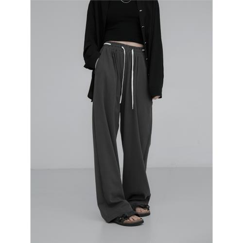 本期王炸款飄飄褲 輕柔利落垂墜感 春夏高腰寬松直筒拖地闊腿褲女