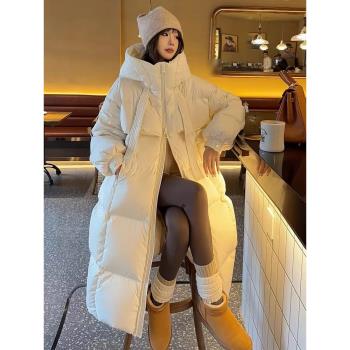 韓版高品質大被子長款反季羽絨服