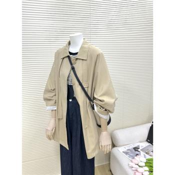 女款春秋季韓版寬松休閑外套風衣