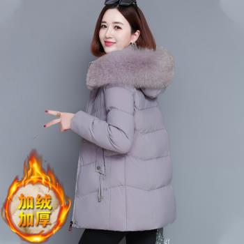 胖mm設計感小眾加厚中長款羽絨