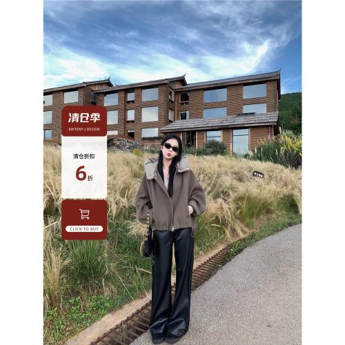 小君君布蘭妮100毛休閑短款羽絨