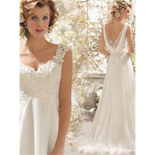 【限時特價】超仙夢幻拍海景外景拖尾新娘輕婚紗禮服 w1910