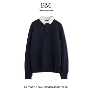 Fashion上衣韓版寬松外穿假兩件