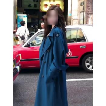經典翻領收腰顯瘦系帶風衣外套