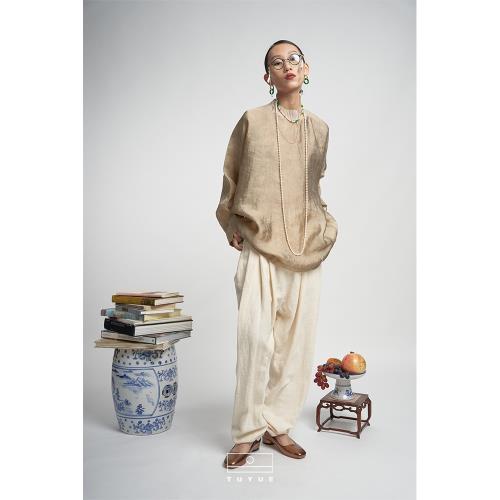 TUYUE涂月|「明日之后」班駁灰古法結合立裁廓形上衣「大雅」