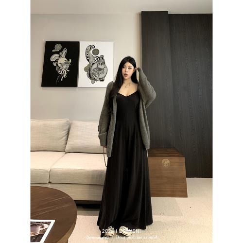 黑澤玄七胖mm高腰遮肉休閑連體褲