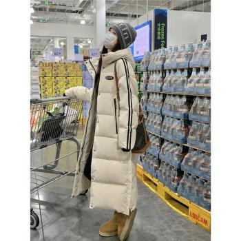 韓版寬松長款高階感過膝羽絨服