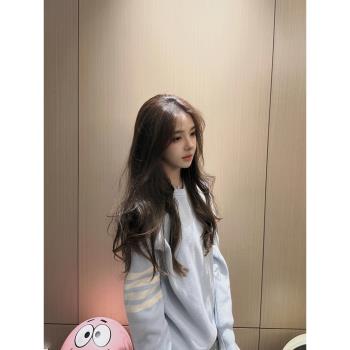 TIDE STUDIOS 學院風藍色毛衣女秋冬百搭高級感顯白遮肉針織上衣