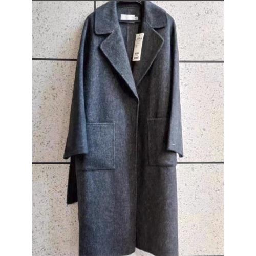 MM商場同款23年冬新款百搭經典浴袍羊毛大衣毛呢外套5EA270391