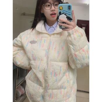 2024年新款羽絨棉服女冬季韓系棉襖小個子麵包服外套加厚學生棉衣