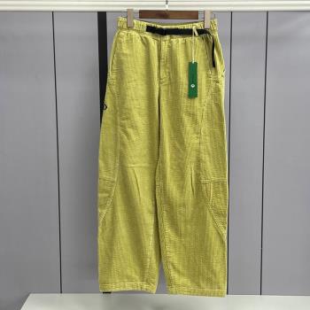 ZUCZUG都市粗條燈芯絨寬松直筒褲