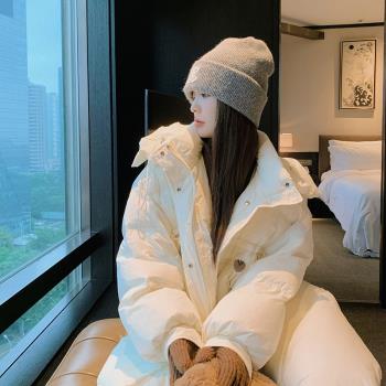 MJAE SRPKY白色加厚保暖羽絨服女冬2024新款超好看時尚白鴨絨外套